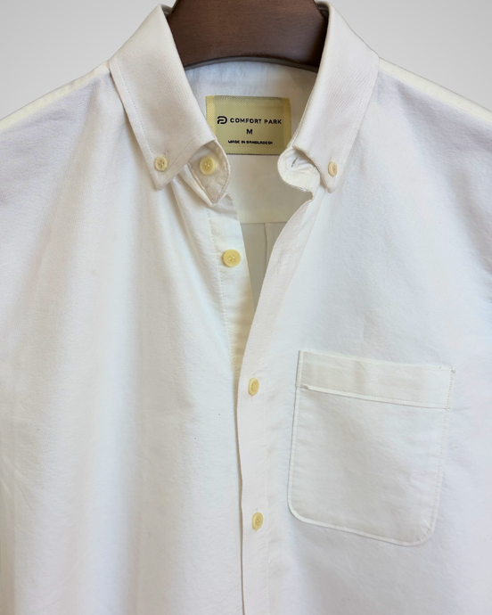 White oxford cotton shirt