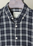 Black textured check shirt