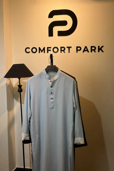 Sky Blue Panjabi - Traditional Wear for Men | ComfortPark